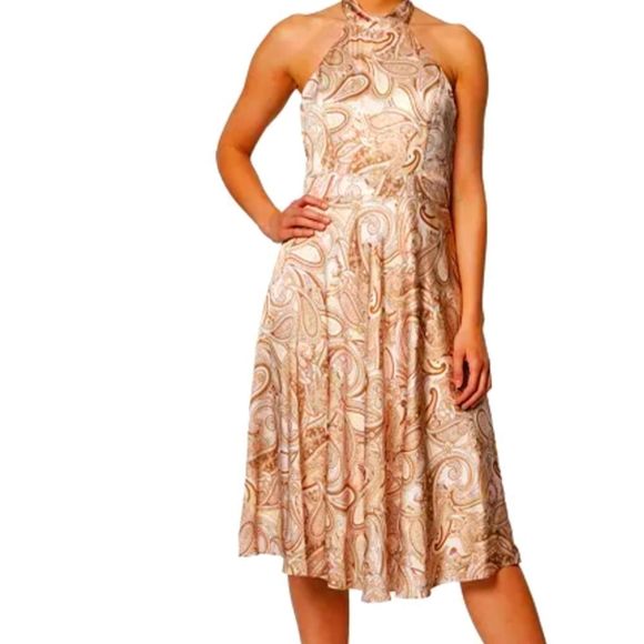 Laundry by Shelli Segal Paisley Print midi dress - Picture 1 of 15